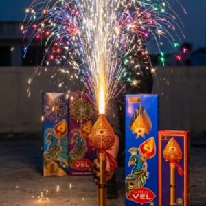 GOD MURUGAN VEL FOUNTAIN 2PCS